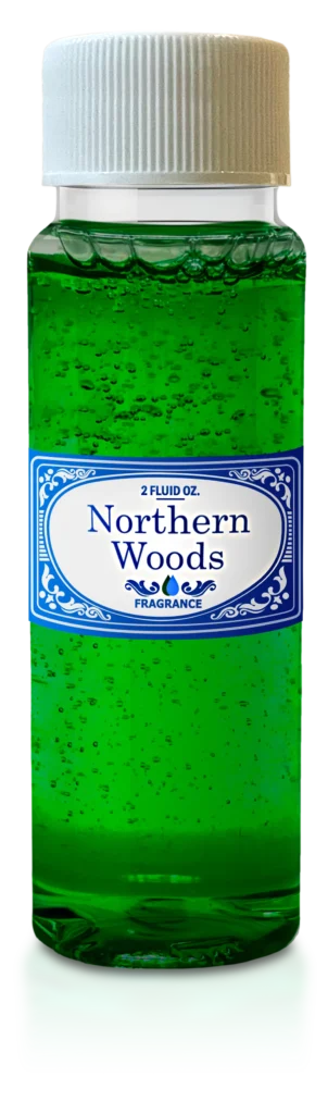 Northern woods fragrance bottle