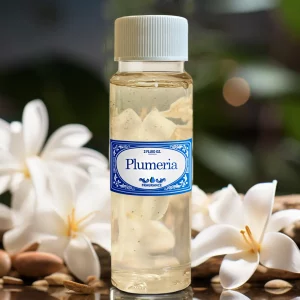 plumeria fragrance bottle
